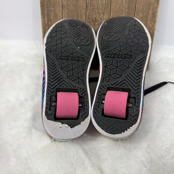 Heelys PRO 20 Women's Size 1 PRINTS BLACK RAINBOW Zebra Print Skate Rolling Shoe - Picture 8 of 8
